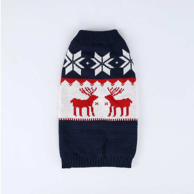 Christmas Elk French Bulldog Sweater - French Bulldog Store