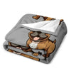 Cute Cartoon French Bulldog Blanket - French Bulldog Store