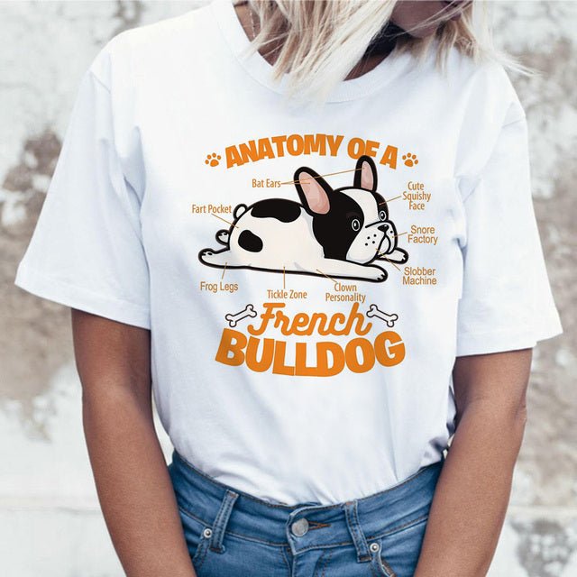 French Bulldog Anatomy T-shirt - French Bulldog Store