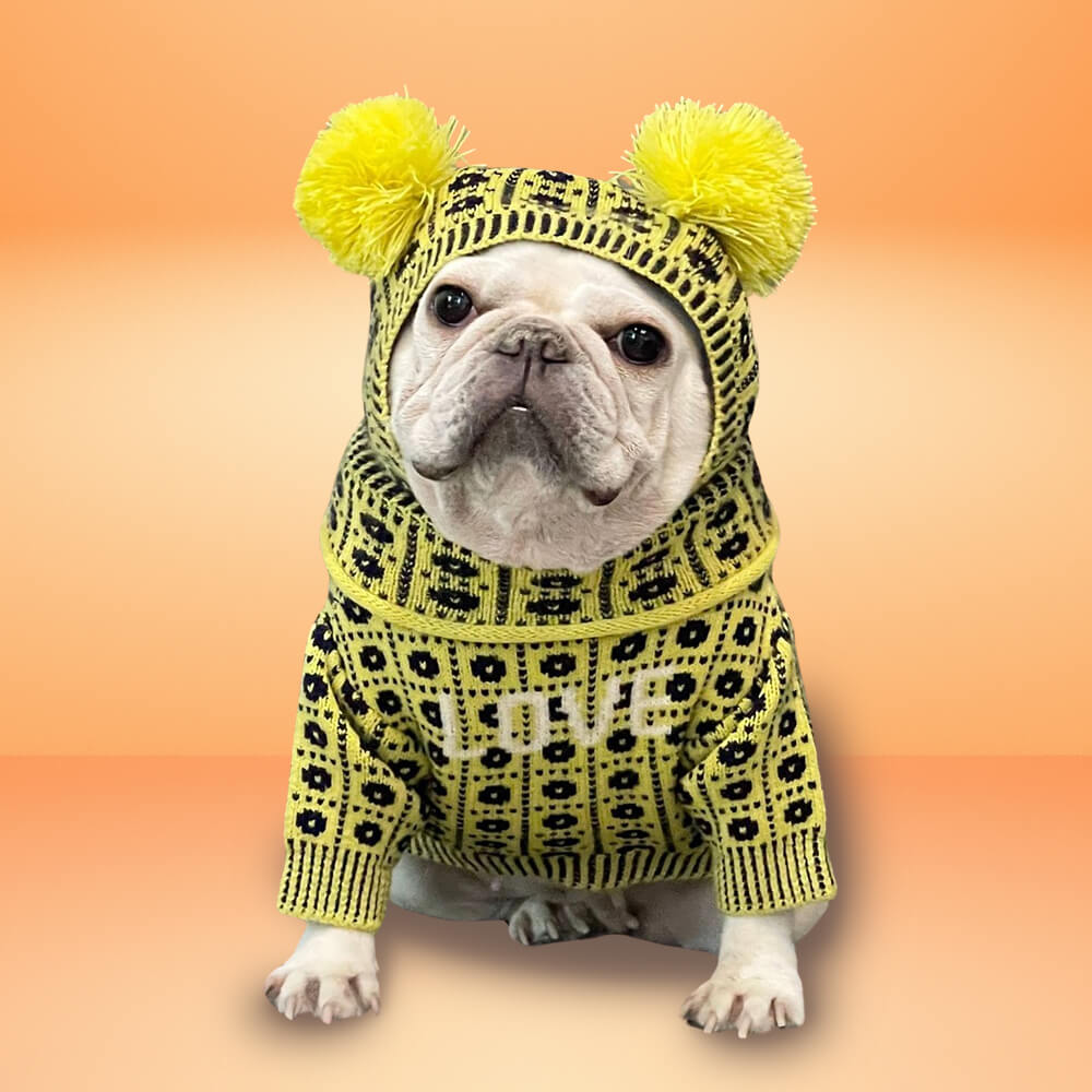 French Bulldog Sweater & Beanie Set - French Bulldog Store