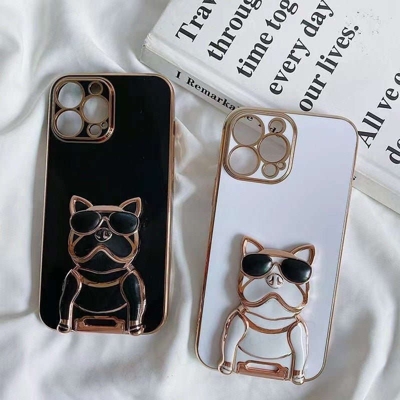 Frenchie iPhone Case With Hidden Holder - French Bulldog Store
