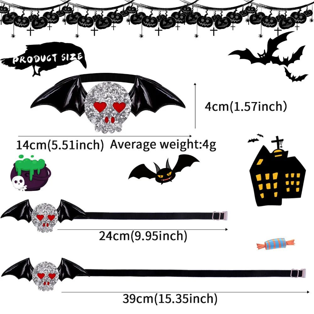 Frenchie Wings Hallowen Bowties - French Bulldog Store
