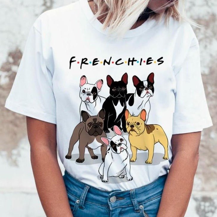 Friends & Frenchies Woman's T-shirt - French Bulldog Store