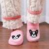 Load image into Gallery viewer, Fuzzy French Bulldog Slipper Socks - French Bulldog Store