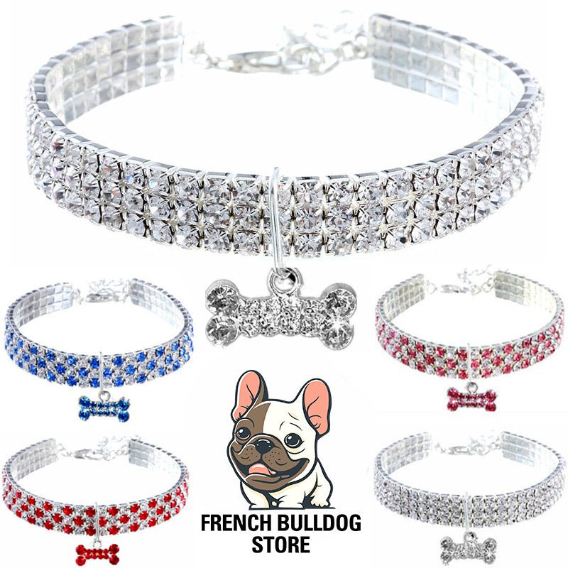 Glam Shine Frenchie Collar - French Bulldog Store