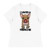 Load image into Gallery viewer, I Saved A Frenchie Women&#39;s Relaxed Tee - French Bulldog Store