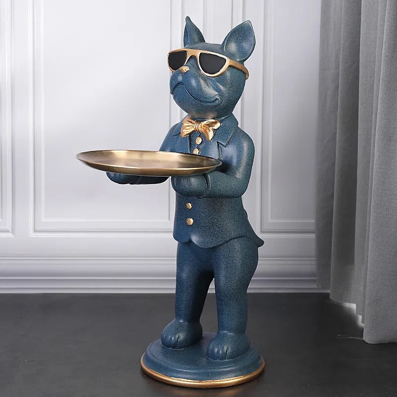 Large French Bulldog Butler Welcome Statue - French Bulldog Store