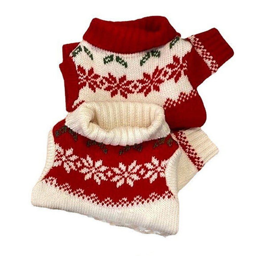 Maple Leaf French Bulldog Knitted Sweater - French Bulldog Store