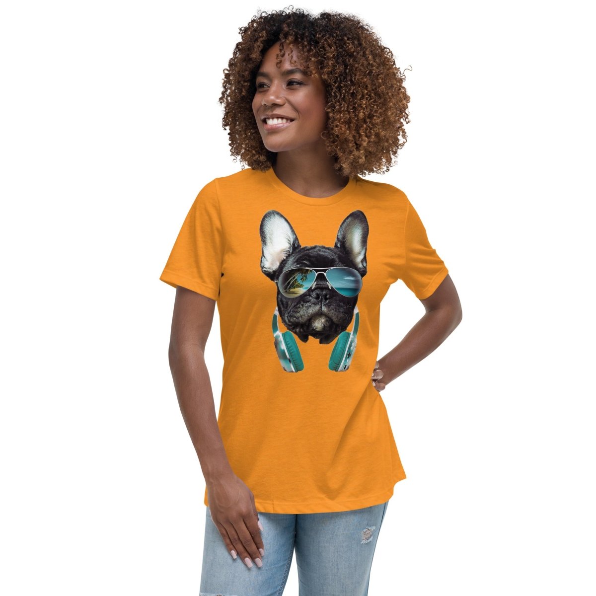 PawsBeats:: French Bulldog Women's T-Shirt - French Bulldog Store