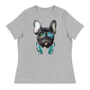 Load image into Gallery viewer, PawsBeats:: French Bulldog Women&#39;s T-Shirt - French Bulldog Store