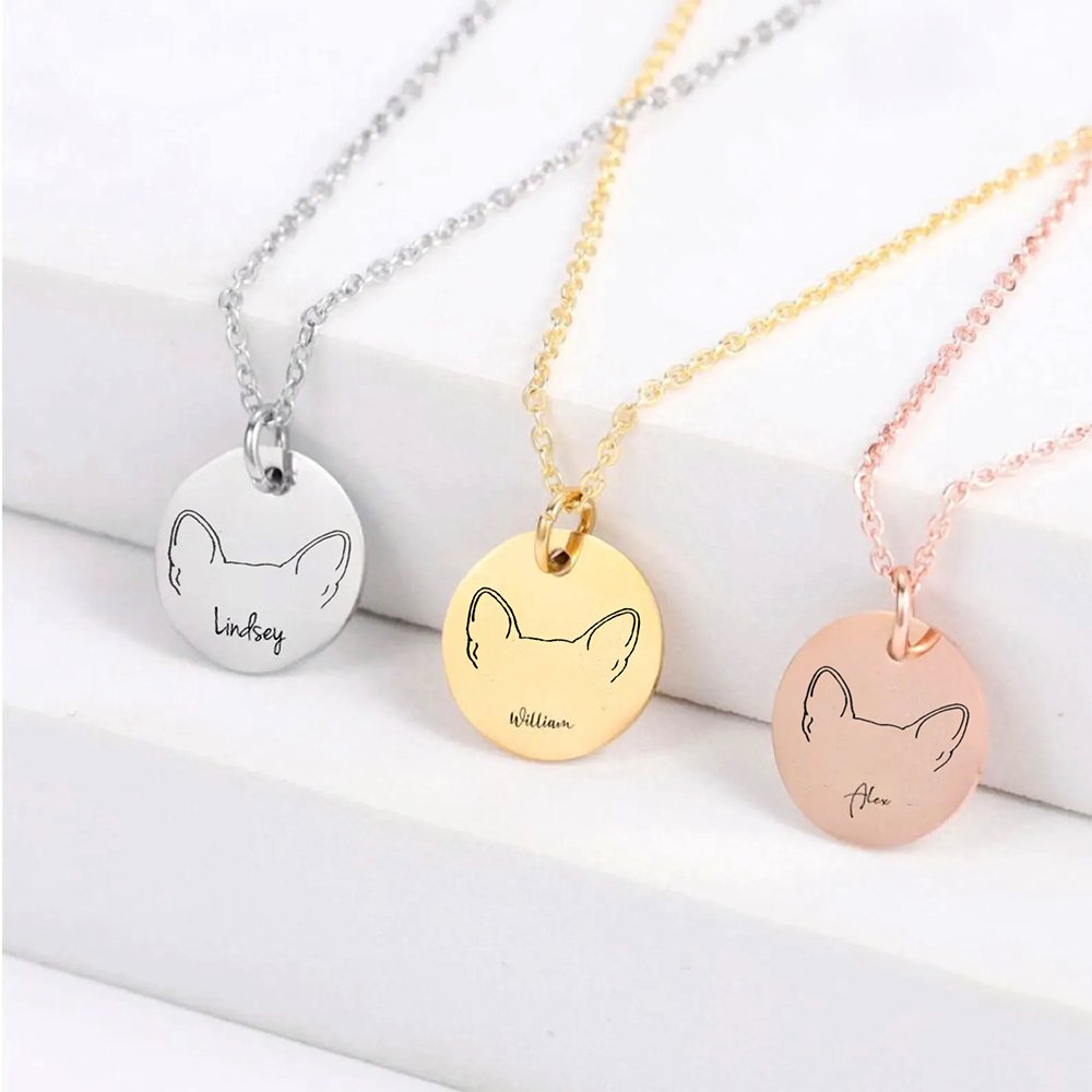 Personalized Frenchie Mom Necklace With Pendant - French Bulldog Store