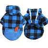 Plaid Flannel Frenchie Hooded Shirt - French Bulldog Store