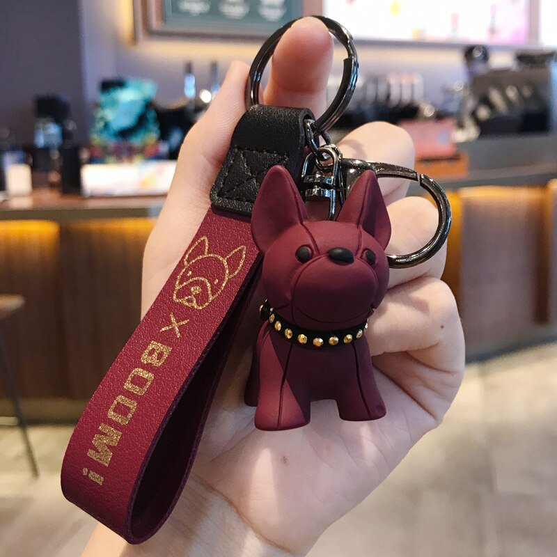 Silicone French Bulldog Keychain - French Bulldog Store