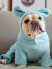 Load image into Gallery viewer, French bulldog sitting on the couch and wearing blue SnugFeel™ French Bulldog Jumpsuit