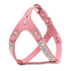 Suede Leather Rhinestone Frenchie Bling Harness - French Bulldog Store