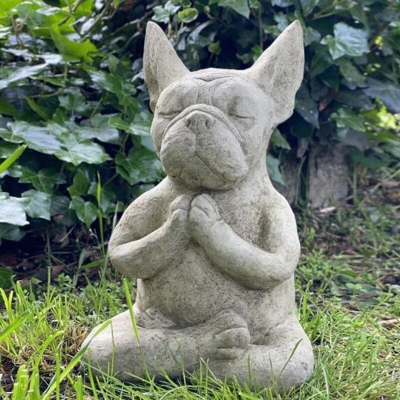 Time For Yoga French Bulldog Statue - French Bulldog Store