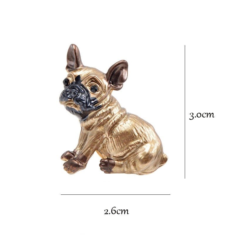 Tiny Frenchie Brooch - French Bulldog Store