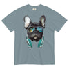 Load image into Gallery viewer, Tropical Summer Unisex Garment-Dyed Frenchie T-shirt - French Bulldog Store