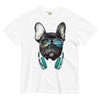 Tropical Summer Unisex Garment-Dyed Frenchie T-shirt - French Bulldog Store