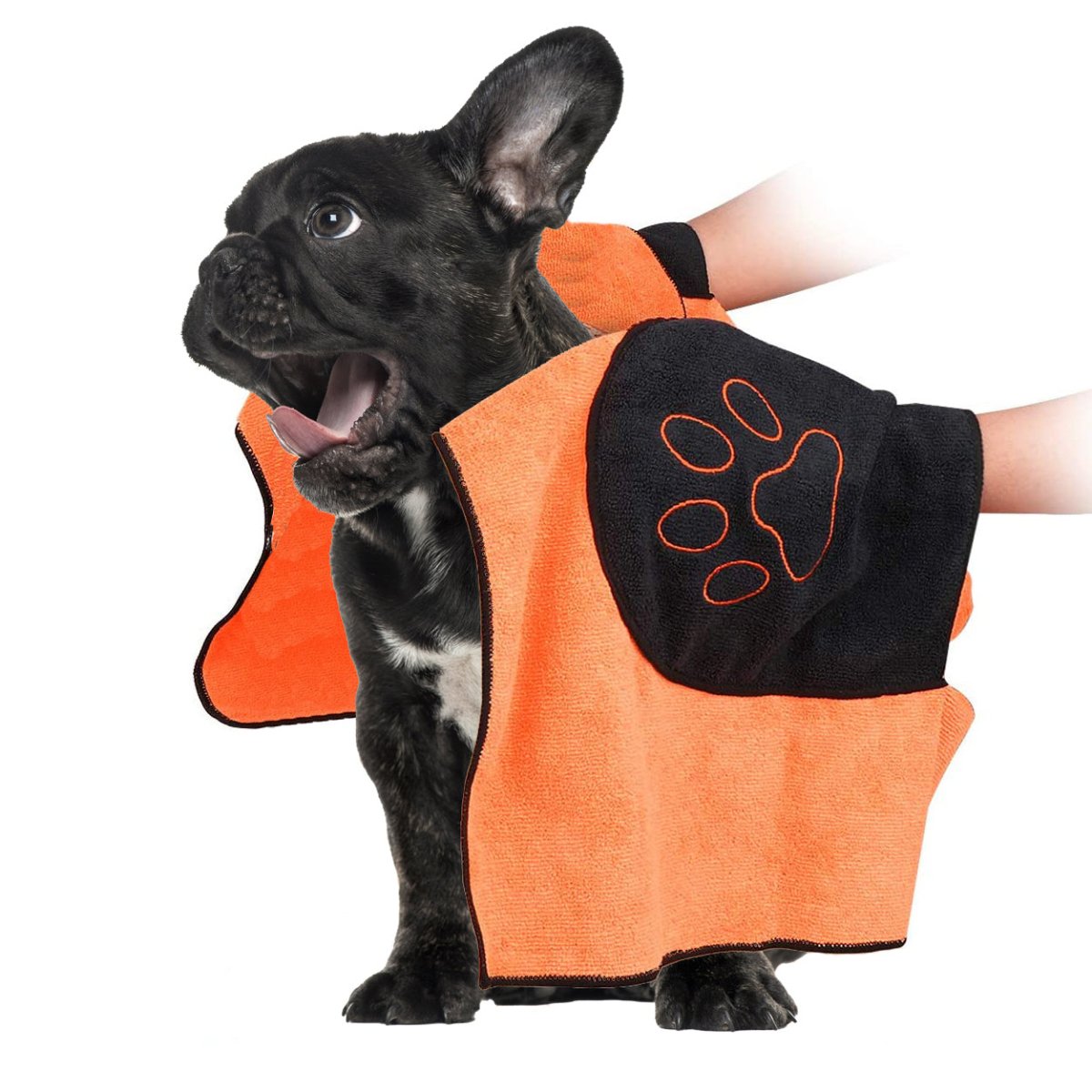 Ultra-Absorbent "Two Handed" Frenchie Towel - French Bulldog Store